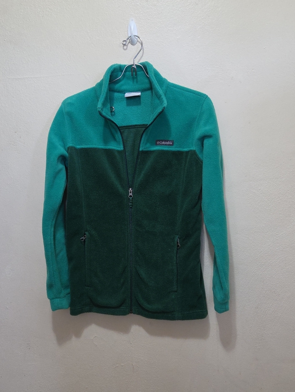 Columbia Kids Two-Tone Teal & Forest Green Fleece Jacket